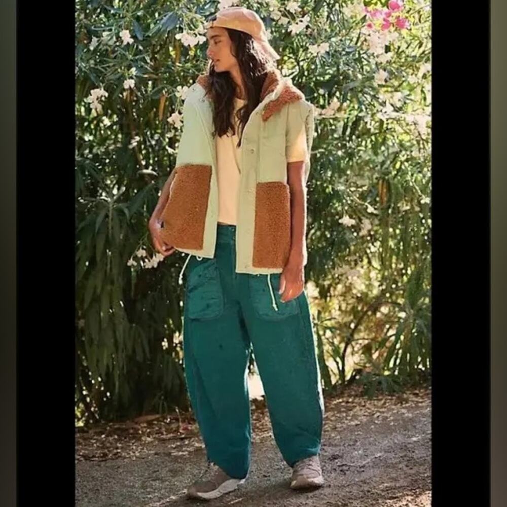 Free People Adventure Awaits Vest in Amber Combo L - Picture 3 of 8